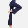 high waisted stretchy flared athletic leggings