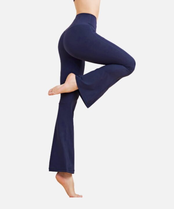 high waisted stretchy flared athletic leggings