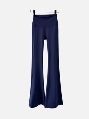 navy high waisted flared yoga pants