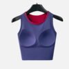 reversible two-tone padded cropped sports tank top